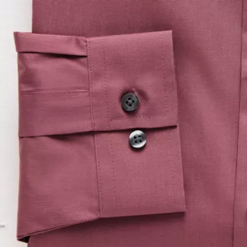 J. Ferrar Ultra Comfort Mens Slim Fit Stretch Fabric Wrinkle Free Long Sleeve Dress Shirt