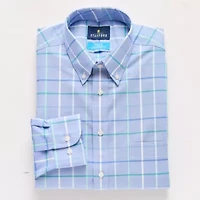 Stafford Coolmax All Season Ecomade Oxford Mens Slim Fit Stretch Fabric Wrinkle Free Long Sleeve Dress Shirt