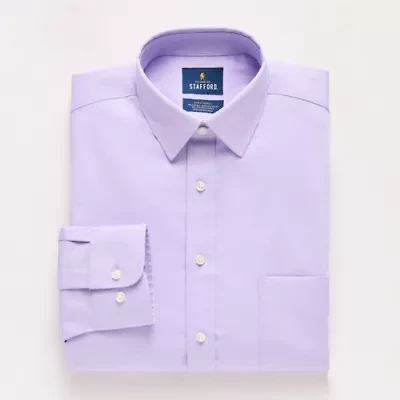 Stafford Sweat Repel Advanced Performance Mens Regular Fit Long Sleeve Dress Shirt