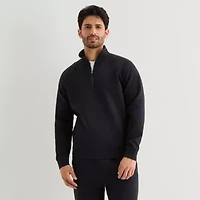 Xersion Mens Mock Neck Long Sleeve Quarter-Zip Pullover