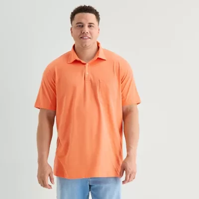 St. John's Bay Jersey Big and Tall Mens Classic Fit Short Sleeve Polo Shirt