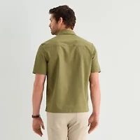 Stylus Mesh Mens Short Sleeve Camp Shirt