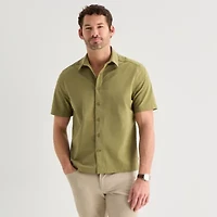 Stylus Mesh Mens Short Sleeve Camp Shirt