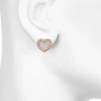 Bijoux Bar Delicates 9.9mm Heart Stud Earrings