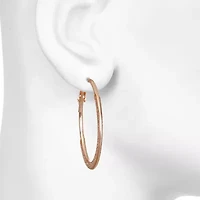 Bijoux Bar Delicates Womens 41.3mm Hoop Earrings