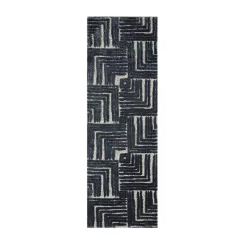 Loloi Hagen Geometric Power Loomed Indoor Rectangular Runner