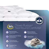 Serta Down Illusion All Season Warmth Alternative Comforter