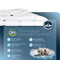 Serta Down Illusion Light Warmth Alternative Comforter