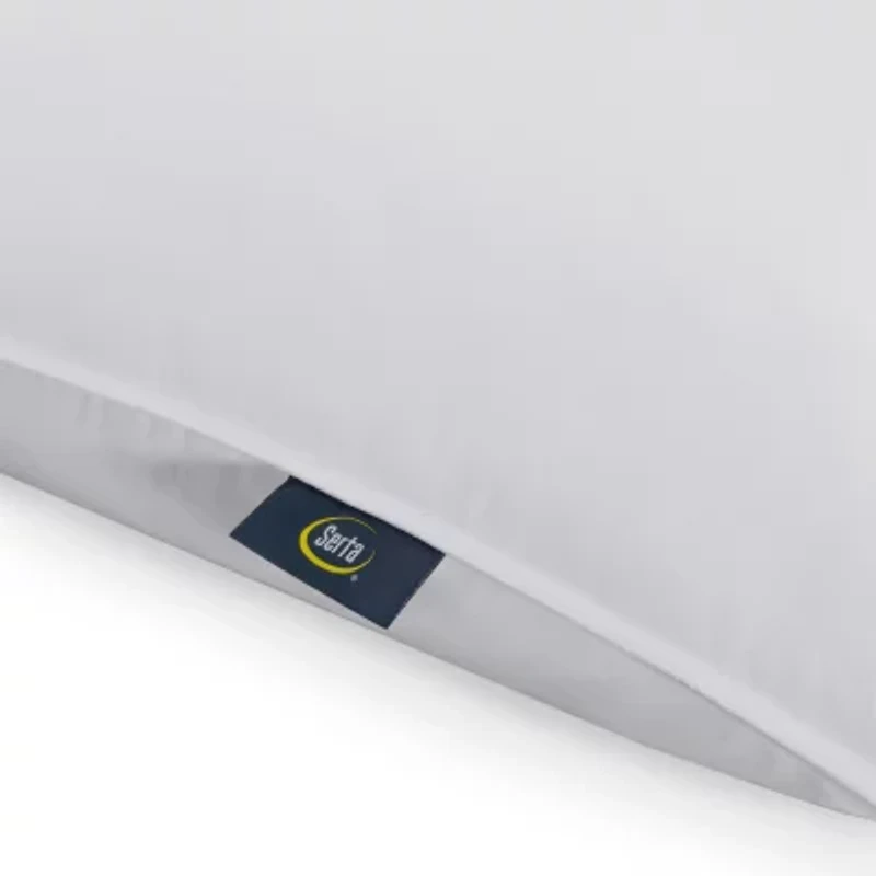 Serta® Down Illusion Medium Density 2-Pack Allergen Barrier Bed Pillow