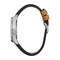 Citizen Garrison Mens Brown Leather Strap Watch Bm8560-02x