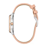 Citizen Womens Pink Leather Strap Watch Fe7096-08a