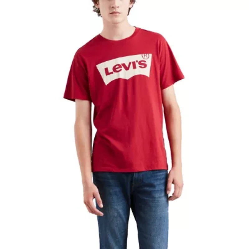Levi's Set-In Neck Mens Round Short Sleeve Regular Fit Graphic T-Shirt