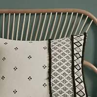 INK+IVY Marta 3 Piece Flax and Cotton Blended Duvet Cover Set