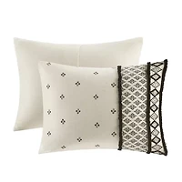 INK+IVY Marta 3 Piece Flax and Cotton Blended Duvet Cover Set