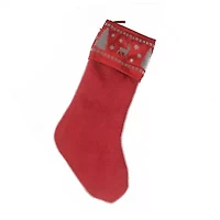 20'' Red Alpine Chic Reindeer Christmas Stocking