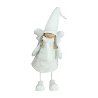 26.75'' White Bobble Girl Angel Christmas Tabletop Figurine