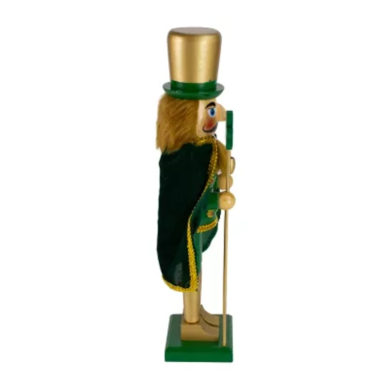 15'' Green and Gold Luck of the Irish Christmas Nutcracker