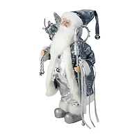 16'' Ice Palace Santa Claus with Staff and Bag Christmas Figure