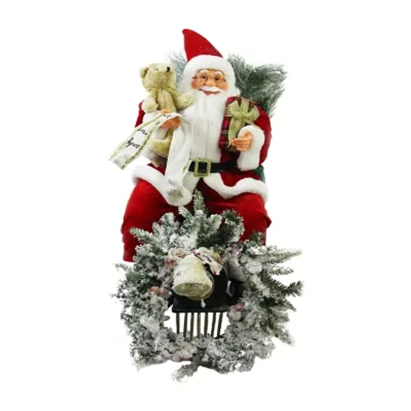 26'' Red and White Traditional Santa Claus Christmas Figure