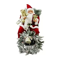 26'' Red and White Traditional Santa Claus Christmas Figure