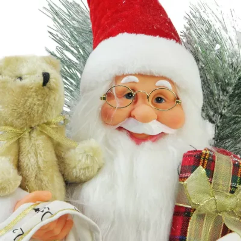 26'' Red and White Traditional Santa Claus Christmas Figure