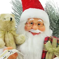 26'' Red and White Traditional Santa Claus Christmas Figure