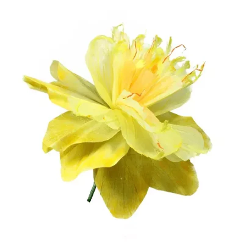 30'' Yellow and Green Spring Floral Artificial Craft Stem