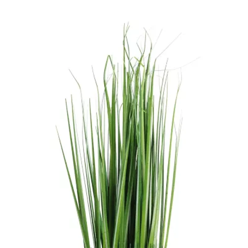 30.25'' Green Artificial Onion Grass Bundle Wrapped with Jute Rope Decoration