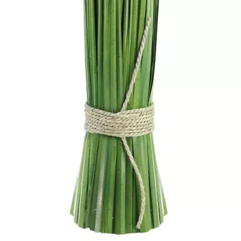 30.25'' Green Artificial Onion Grass Bundle Wrapped with Jute Rope Decoration
