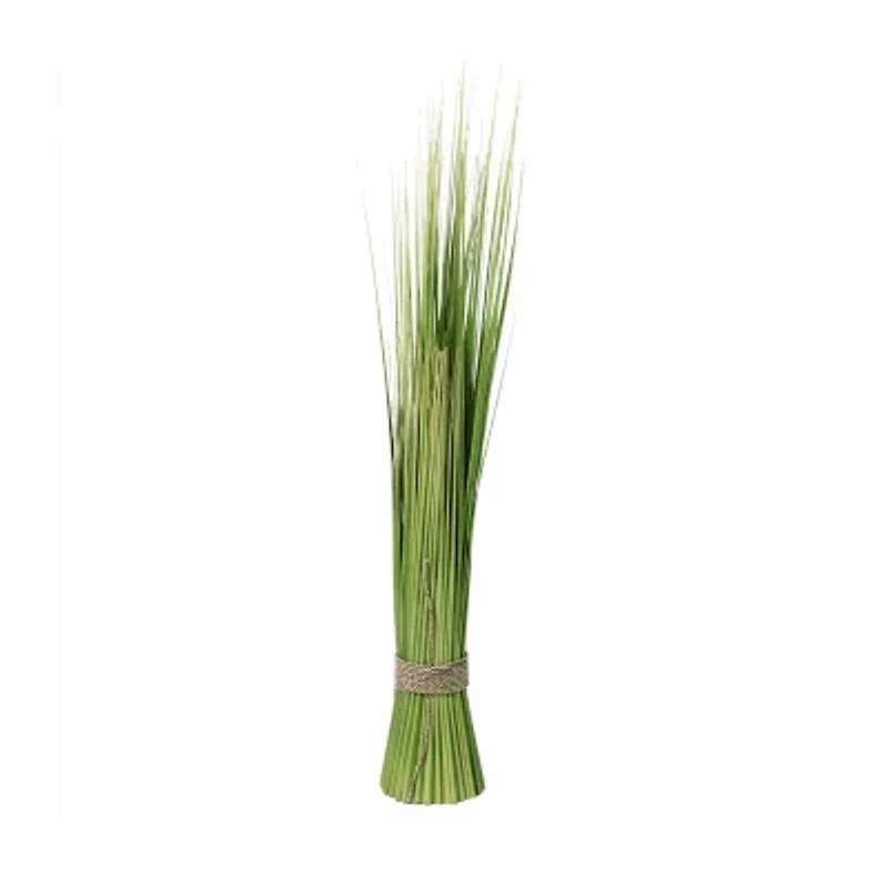37.75'' Green Artificial Onion Grass Bundle Wrapped with Jute Rope Decoration