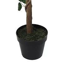 47'' Potted Green and Pink Artificial Rose Tree