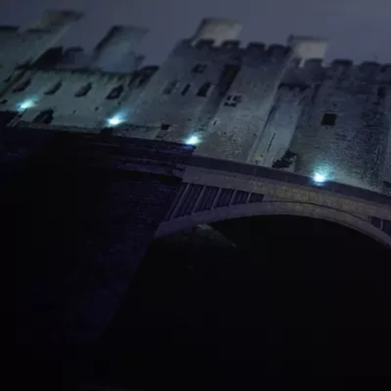 LED Lighted Conwy Castle in Wales Scene Canvas Wall Art 15.75'' x 23.5''