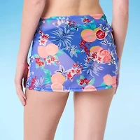 Decree Womens Neon Tie-Dye Juniors Skirt Swimsuit Cover-Up