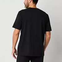 Stafford Mens Crew Neck Short Sleeve Pajama Top