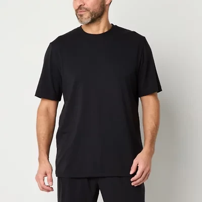 Stafford Mens Crew Neck Short Sleeve Pajama Top
