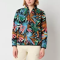 Billabong Womens Juniors Long Sleeve Mock Neck Top