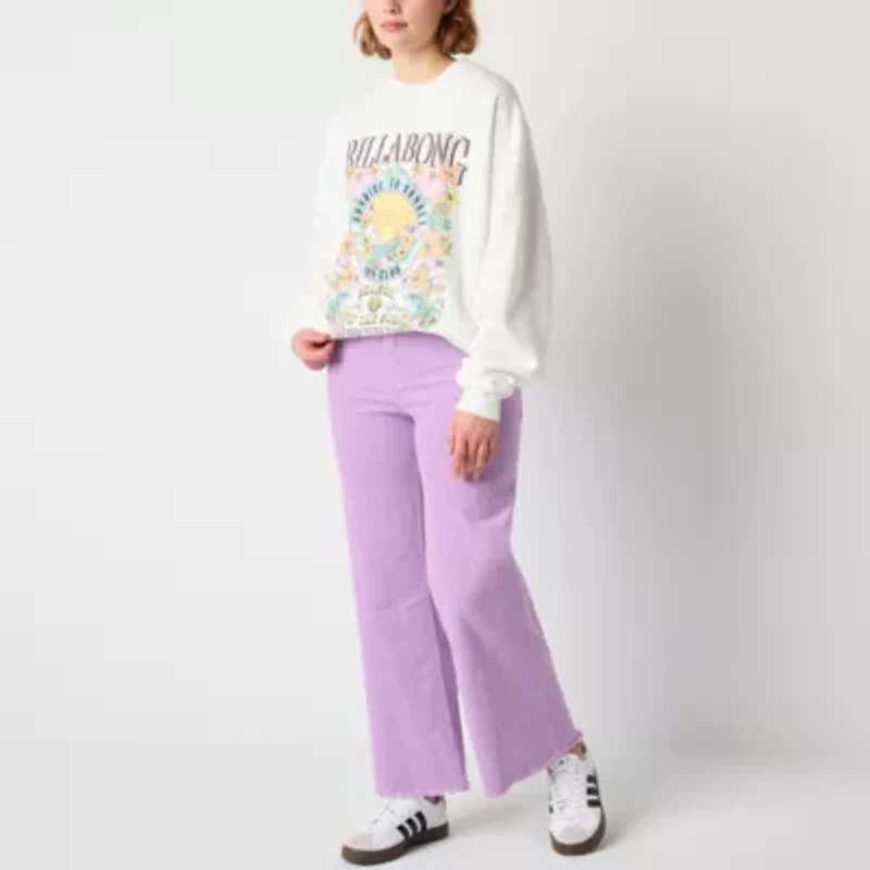 Billabong Womens Mid Rise Straight Corduroy Pant Juniors