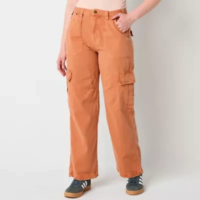Billabong Womens Wide Leg Mid Rise Juniors Cargo Pant