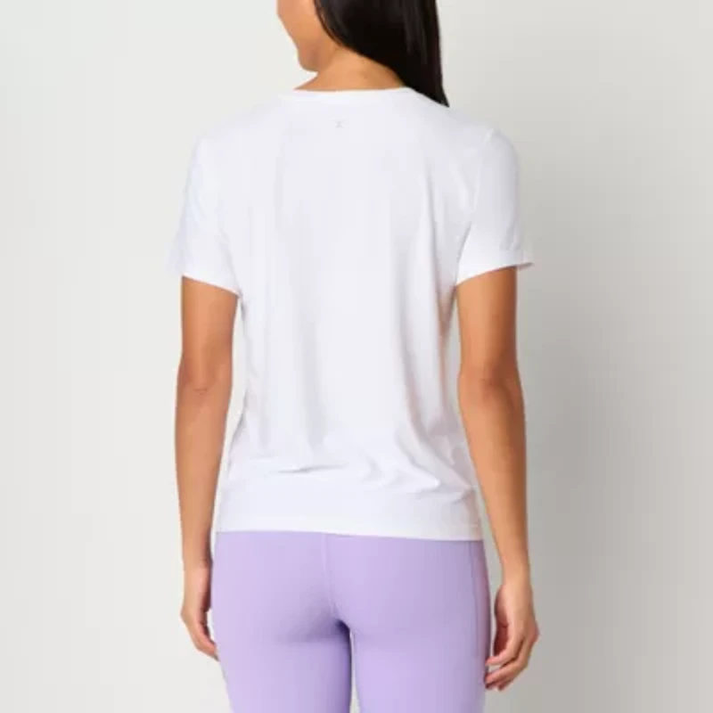 Xersion Womens Performance Crew Neck Short Sleeve T-Shirt