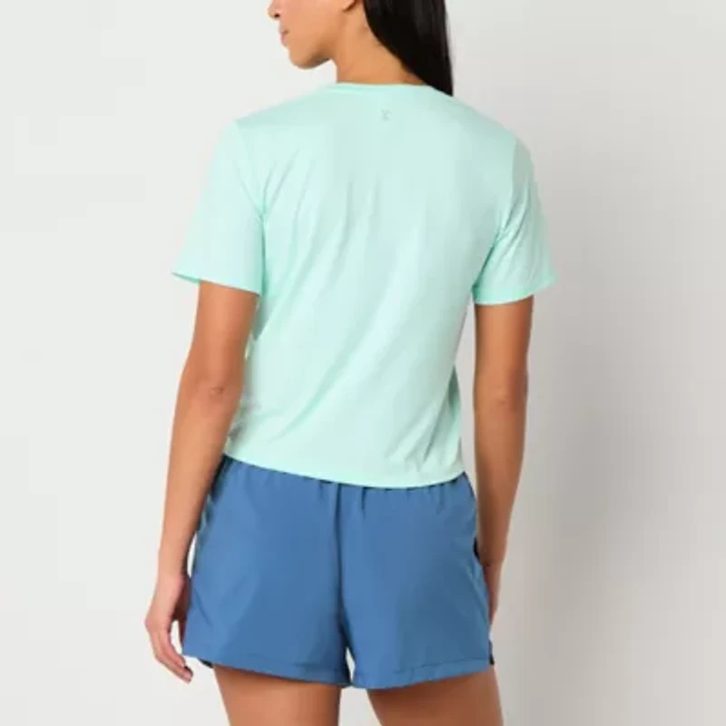 Xersion Everyday Womens Crew Neck Short Sleeve T-Shirt