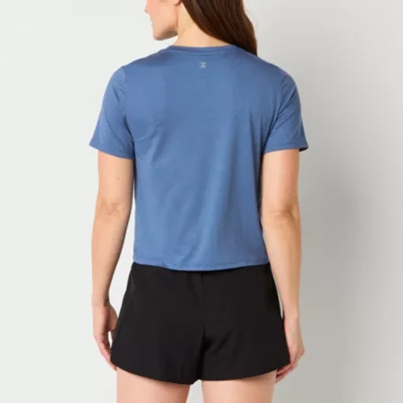 Xersion Everyday Womens Crew Neck Short Sleeve T-Shirt