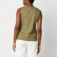 a.n.a Drapey Twill Womens Vest