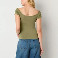 a.n.a Womens Scoop Neck Short Sleeve T-Shirt