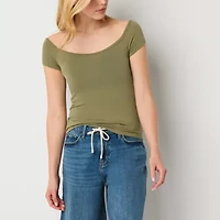 a.n.a Womens Scoop Neck Short Sleeve T-Shirt