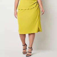 Bold Elements Womens Plus Wrap Skirt