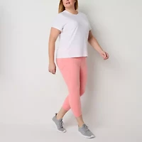 Xersion Womens Performance Crew Neck Short Sleeve Quick Dry Active Plus T-Shirt