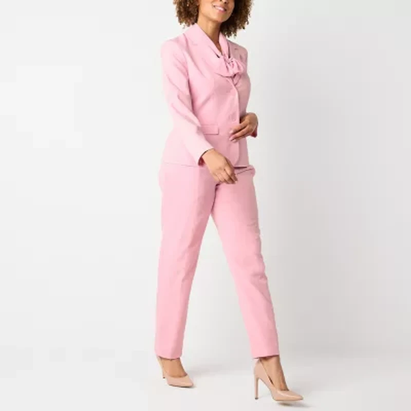 Black Label by Evan-Picone Womens Split Tie Neck Sleeveless Blouse