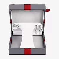 Yes, Please! Womens 1/10 CT. T.W. Natural White Diamond Sterling Silver Heart 2 Pair Earring Set