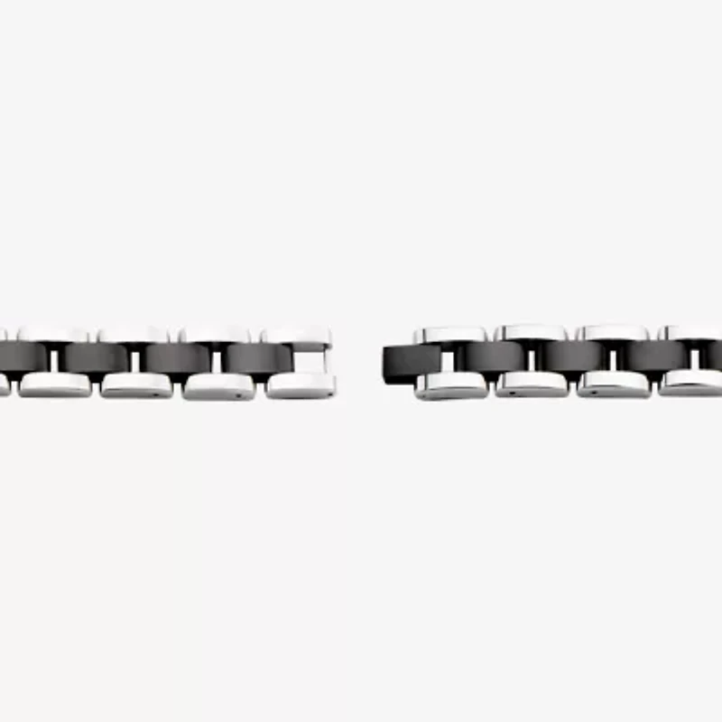 Star Wars® Two-Tone Stainless Steel Black IP Episode VII Kylo Ren ID Link Bracelet