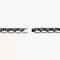 Star Wars® Two-Tone Stainless Steel Black IP Episode VII Kylo Ren ID Link Bracelet